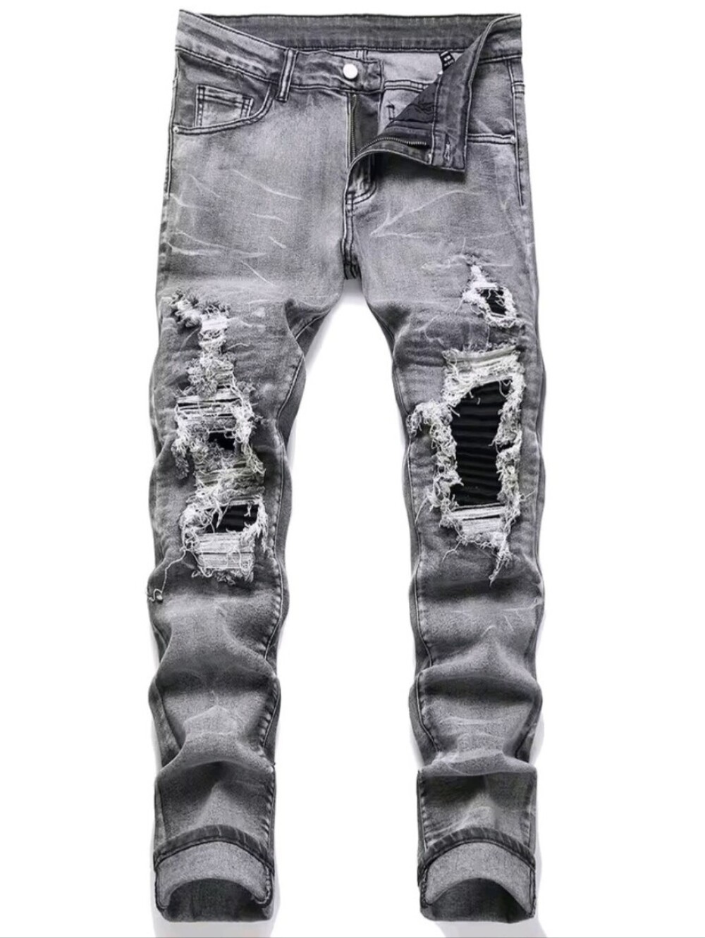 Men's Fashion Ripped Jeans Streetwear Jeans